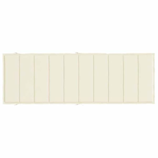 Maison Exclusive - Långfällstolskudde crème 186x58x4 cm oxfordtyg Grädde