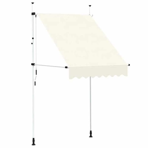 Maison Exclusive - Manuell utdragbar markis 150 cm Kräm Grädde