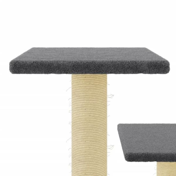 Maison Exclusive - Kattekradse med sisal i mørkegrå 61 cm