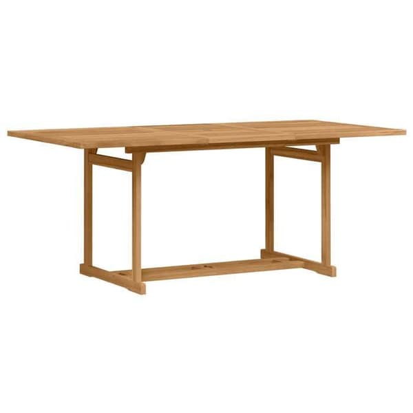 Spisestue sæt have - EKSKLUSIV HUS - 7 dele - Massiv teak - Brun - Moderne brun