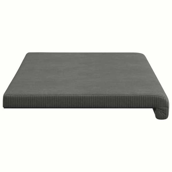 Maison Exclusive - Bänk kuddar i mörkgrå ribbad sammet Djup 35 cm