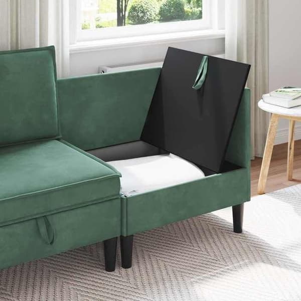 Maison Exclusive - Sohva säilytystilalla Meri Vihreä Sametti