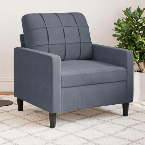 Maison Exclusive - Mørkegrå Stol 60 cm Velour