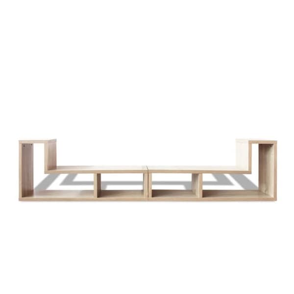 Maison Exclusive - Dobbelt L-formet TV-møbel i Eg Matte Ek