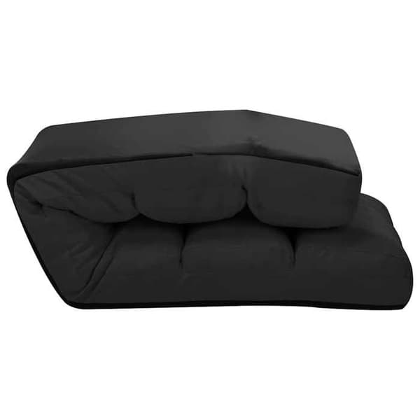 Maison Exclusive - Fällbar golvstol Svart konstläder