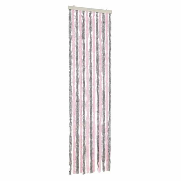 Maison Exclusive - Grå-silver och rosa myggnät 56x200 cm chenille