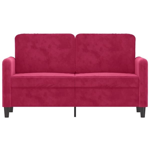 Maison Exclusive - 2-paikkainen sohva Bordeaux-punainen 120 cm Sametti