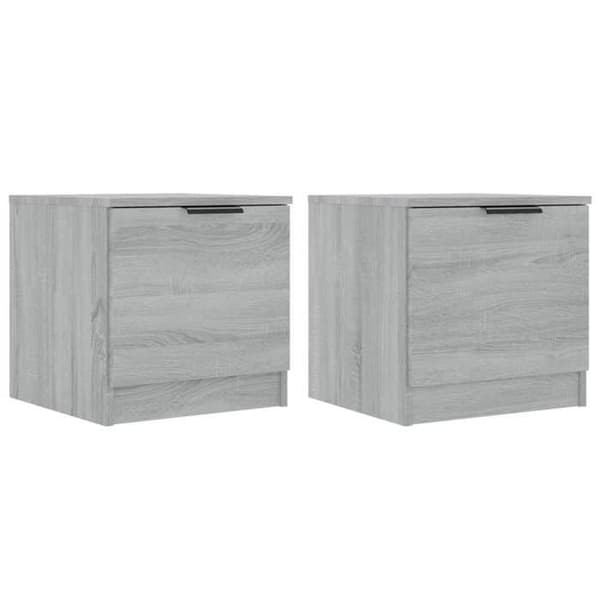 Maison Exclusive - Sängbord 2 st Sonoma grå 40x39x40 cm Sonoma grå