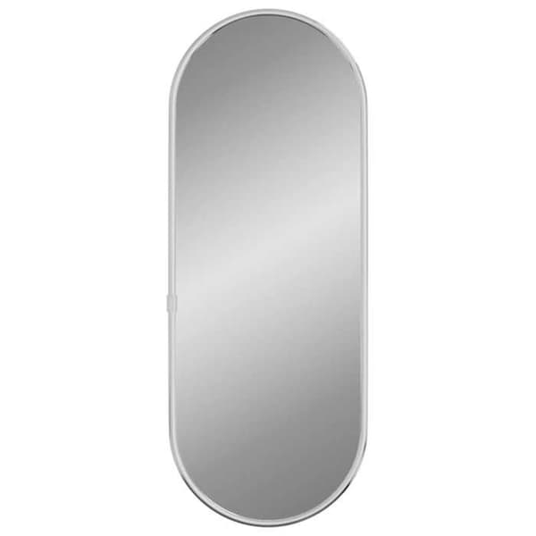 Maison Exclusive - Hopeinen seinäpeili 40x15 cm soikea Silver