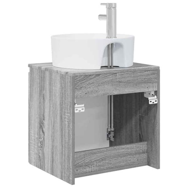Exklusiv möbel - Väggmonterad handfat Vanity Sonoma grå 49,5 x 44,5 x 65 cm