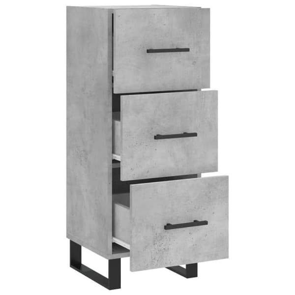 Maison Exclusive - Buffé Grå betong 34,5x34x90 cm Ingenjörsträ