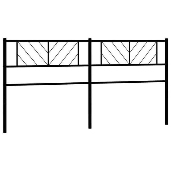 Maison Exclusive - Erstatnings hovedgærde i sort metal 200 cm
