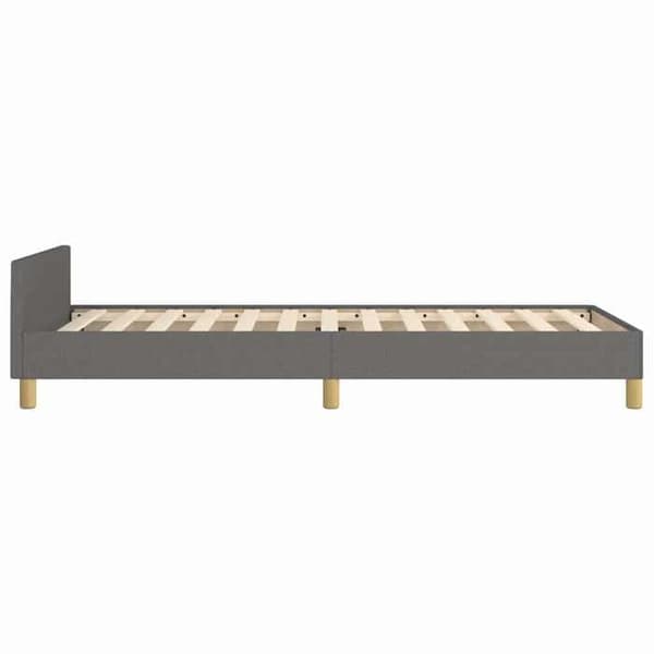 Maison Exclusive - Sängram utan madrass mörkgrå 100x200 cm tyg