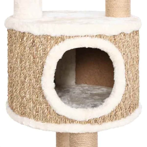 Maison Exclusive - Luksus kattekradser med pude 148 cm Havplanter beige