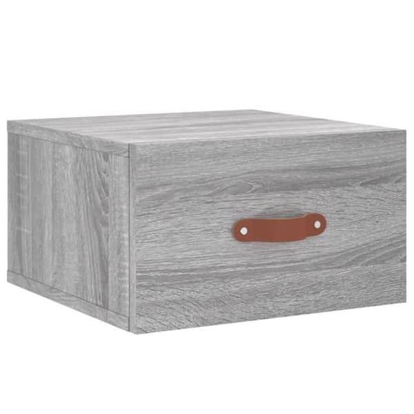 Maison Exclusive - Väggmonterad sängbord sonoma grå 35x35x20 cm Sonoma grå