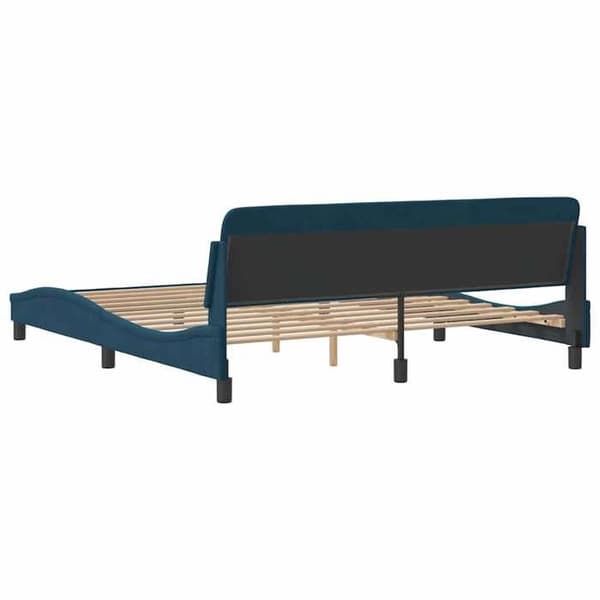 Maison Exclusive - Dover-sängynrunko sininen 180x200cm sametti