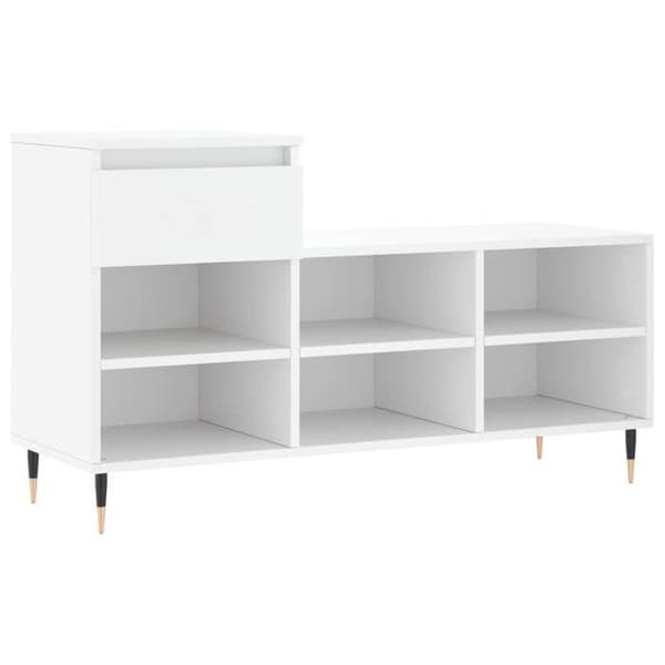 Maison Exclusive - Skoskåp Vit 102x36x60 cm Ingenjörsträ