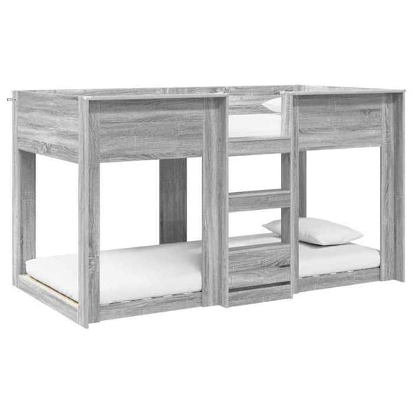 Maison Exclusive - Bunk säng för barn Grå Sonoma 75 x 190 cm