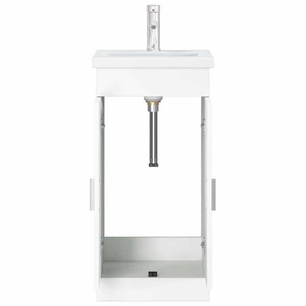 Maison Exclusive - Badeværelsesmøbel med hvid vask 42 x 40 x 84,5 cm