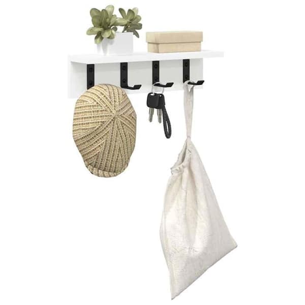 Maison Exclusive - Väggmonterad klädhängare Montering vägg Vit 40 x 10,5 x 10,5 cm Vit