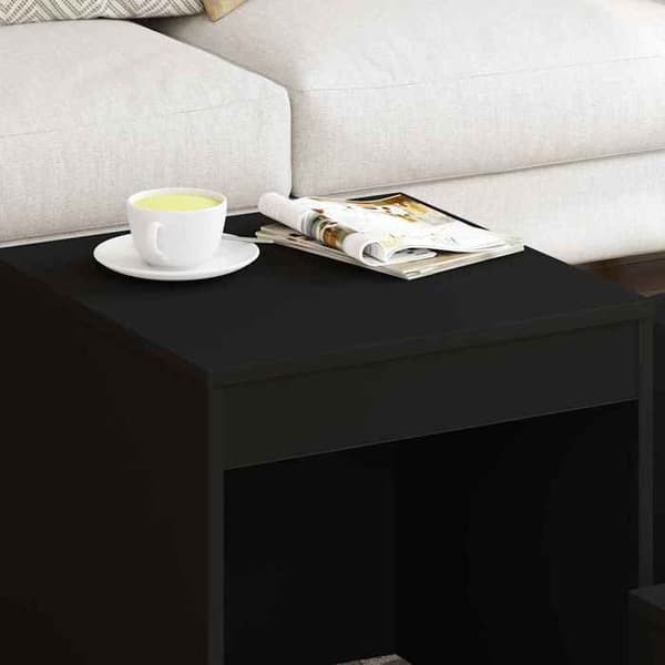 Maison Exclusive - 3 stk. Sort Agglomereret Borde