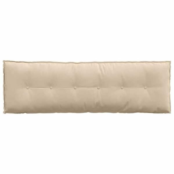 Maison Exclusive - Rygpude Creme 160 x 50 cm Mikrofiberstof