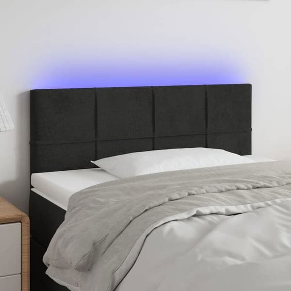 Maison Exclusive - LED-päätymustalla 80x5x78/88 cm sametti svart