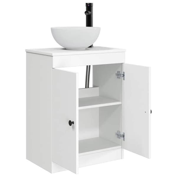 Maison Exclusive - Badeværelsesmøbel med hvid vask 54 x 35 x 83 cm