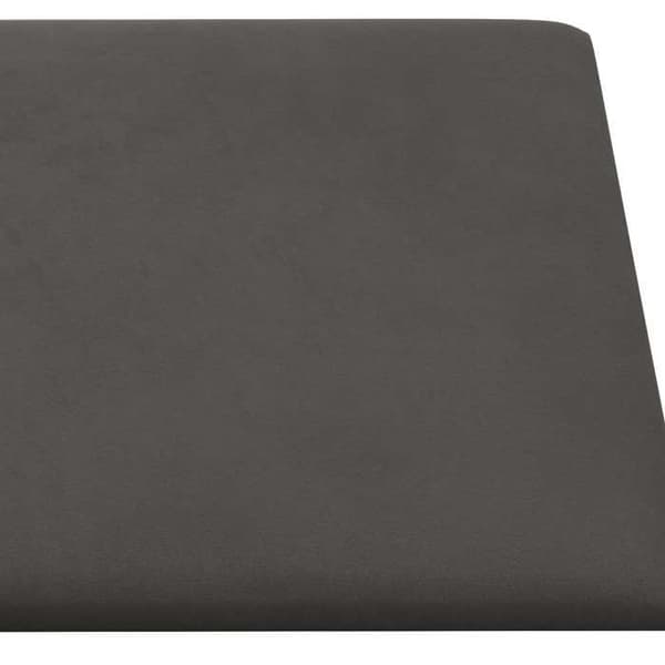 Maison Exclusive - Væghovedgærde 12 pc Mørkegrå Velour