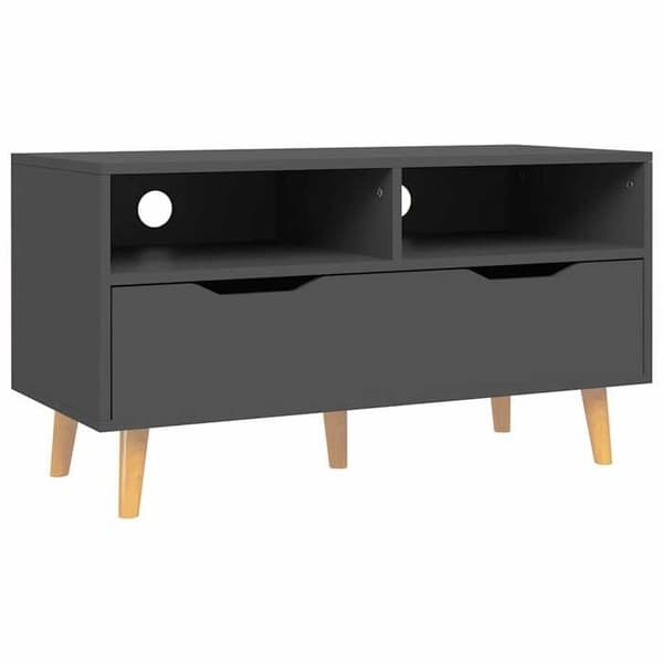 Maison Exclusive - TV-møbel grå 90x40x48,5 cm ingeniørtræ