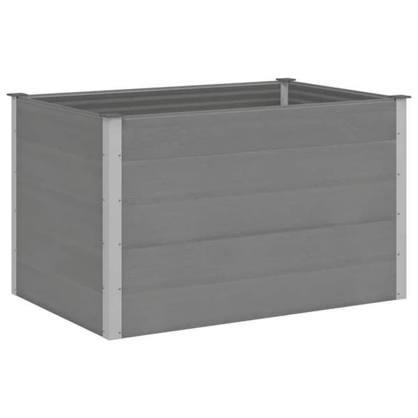 Maison Exclusive - Nostettu puutarhavuode WPC 150x100x91 cm Harmaa