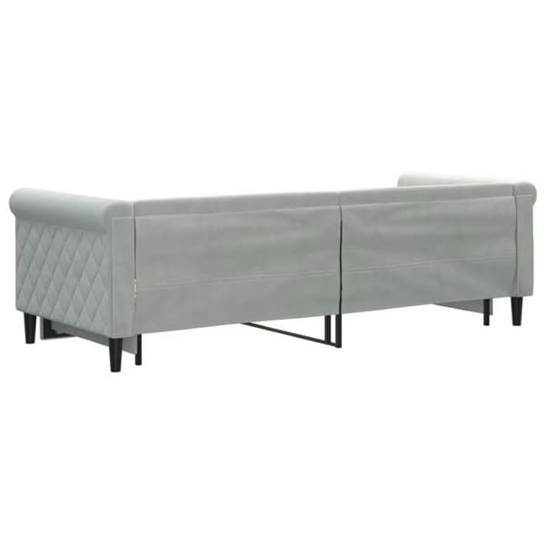Maison Exclusive - Sovesofa med udtræk uden madras lys grå 80x200 cm