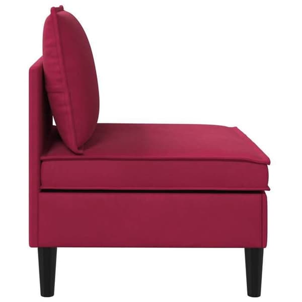 Maison Exclusive - Mellanstor soffa med förvaring Bordeaux Sammet Bordeaux