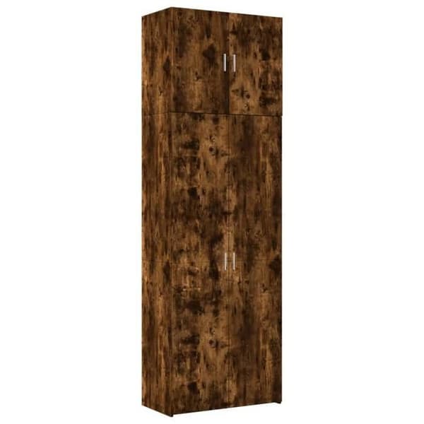 Maison Exclusive - Buffé hög ekrökt 80x42,5x249 cm ingenjörsträ