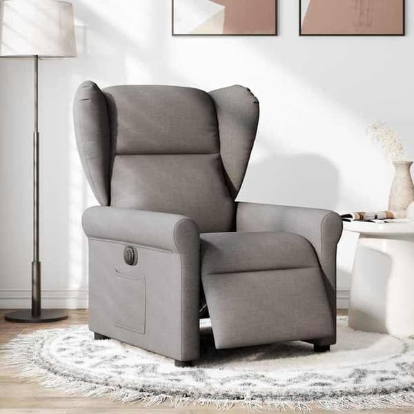 Maison Exclusive - Elektrisk lænestol Taupe Stof