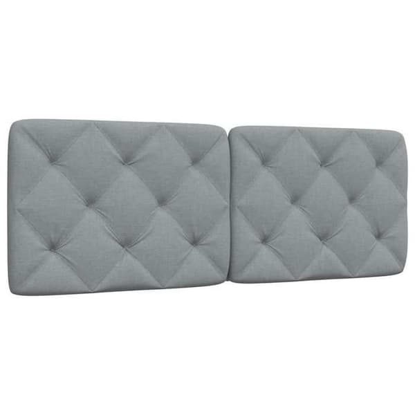 Maison Exclusive - Pude til sengegavl lys grå 140 cm stof