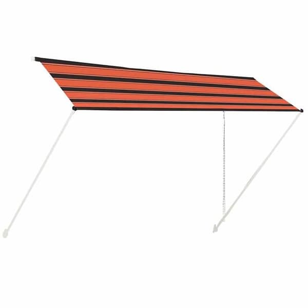 Maison Exclusive - Fällbart tak 400x150 cm Orange och brun orange