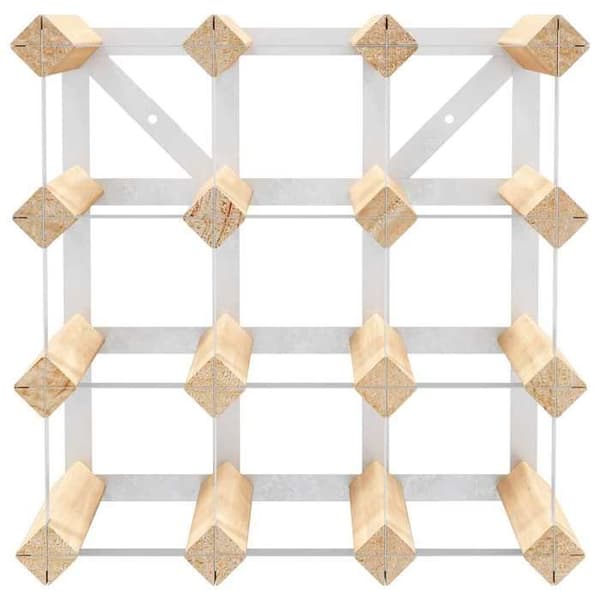 Maison Exclusive - Flaskeholder til 12 flasker i solid Pinède