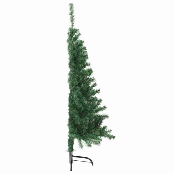 Kunstigt juletræ - EKSKLUSIV HUS - Halvtræ (halvdel) - 150 cm - PVC - Velegnet til udendørs brug Grön