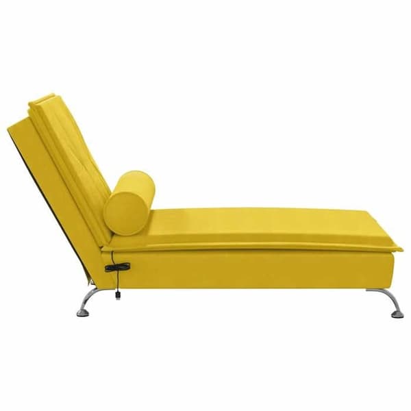 Maison Exclusive - Massage liggestol med gul velourpude
