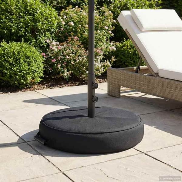 Maison Exclusive - Base til parasol til terrasse 60 x 60 cm Sort Stål