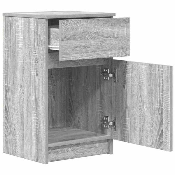 Maison Exclusive - Sängbord 2 st sonoma grå 39x35x65cm ingenjörsträ Sonoma grå