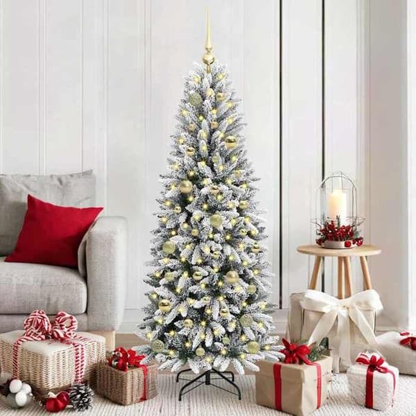 Maison Exclusive - Konstgjord Julgran Vit 150 cm Vit