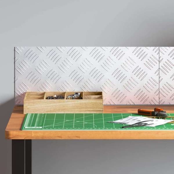 Maison Exclusive - Gåflade 2 stk 50 x 20 cm Sølv Aluminium Rektangulær Silver