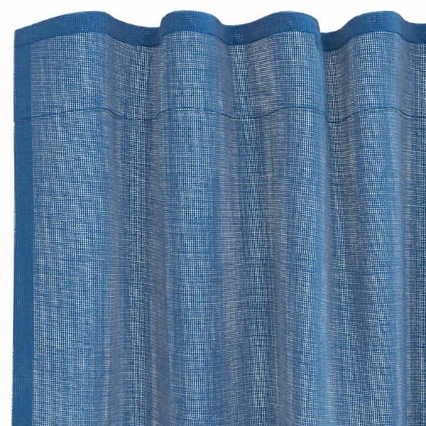 Voilage - MAISON EXCLUSIVE - 2 stk - Passe-tringle - 100% polyester - Kongeblå kungsblå