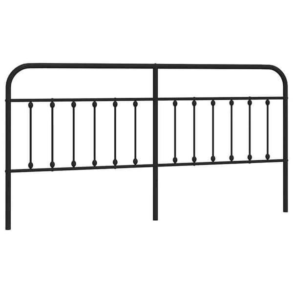 Maison Exclusive - Erstatnings hovedgærde i sort metal 193 cm