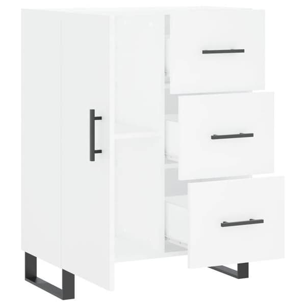 Maison Exclusive - Vit buffé 69,5x34x90 cm ingenjörsträ