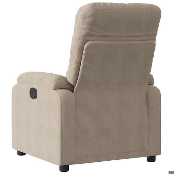 Lænestol - EKSKLUSIV HUS - Taupe - Mikrofiber - Læneposition 135° - Lateral lomme mol