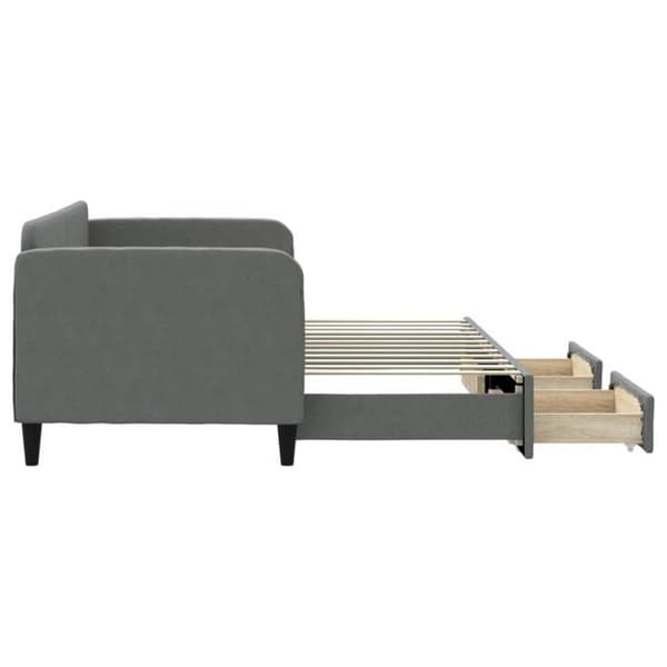Päivävuode - EXCLUSIVE-TALO - 80 x 200 cm - Daybed - 2 laatikkoa - Harmaa