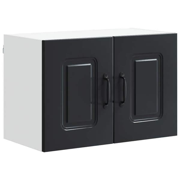 Maison Exclusive - Kalmar 2 stk. opvaskemaskine panel Sort ingeniørtræ Svart